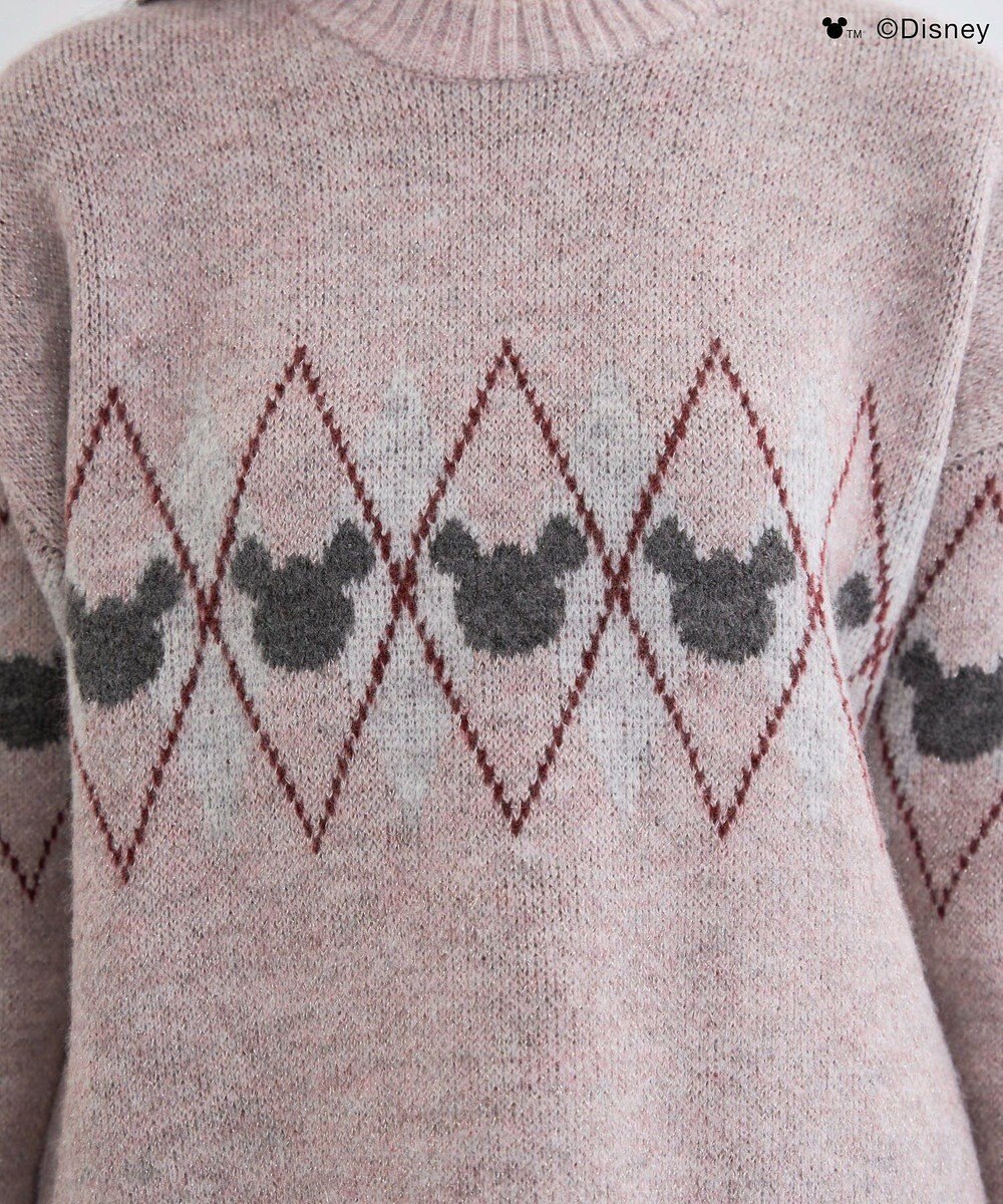 Green Parks ミッキー＆フレンズ／アーガイル柄ニット 