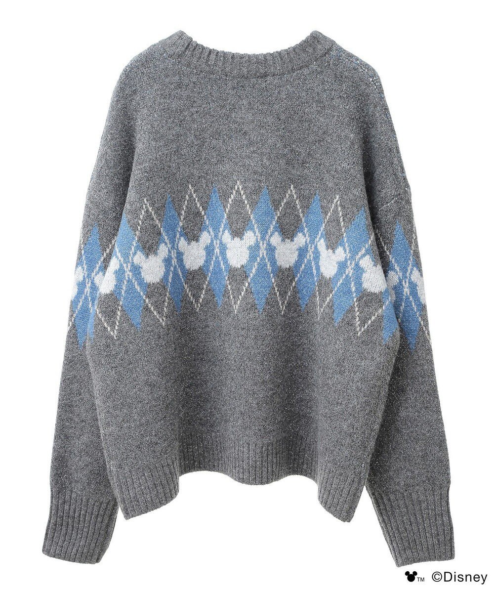 Green Parks ミッキー＆フレンズ／アーガイル柄ニット 