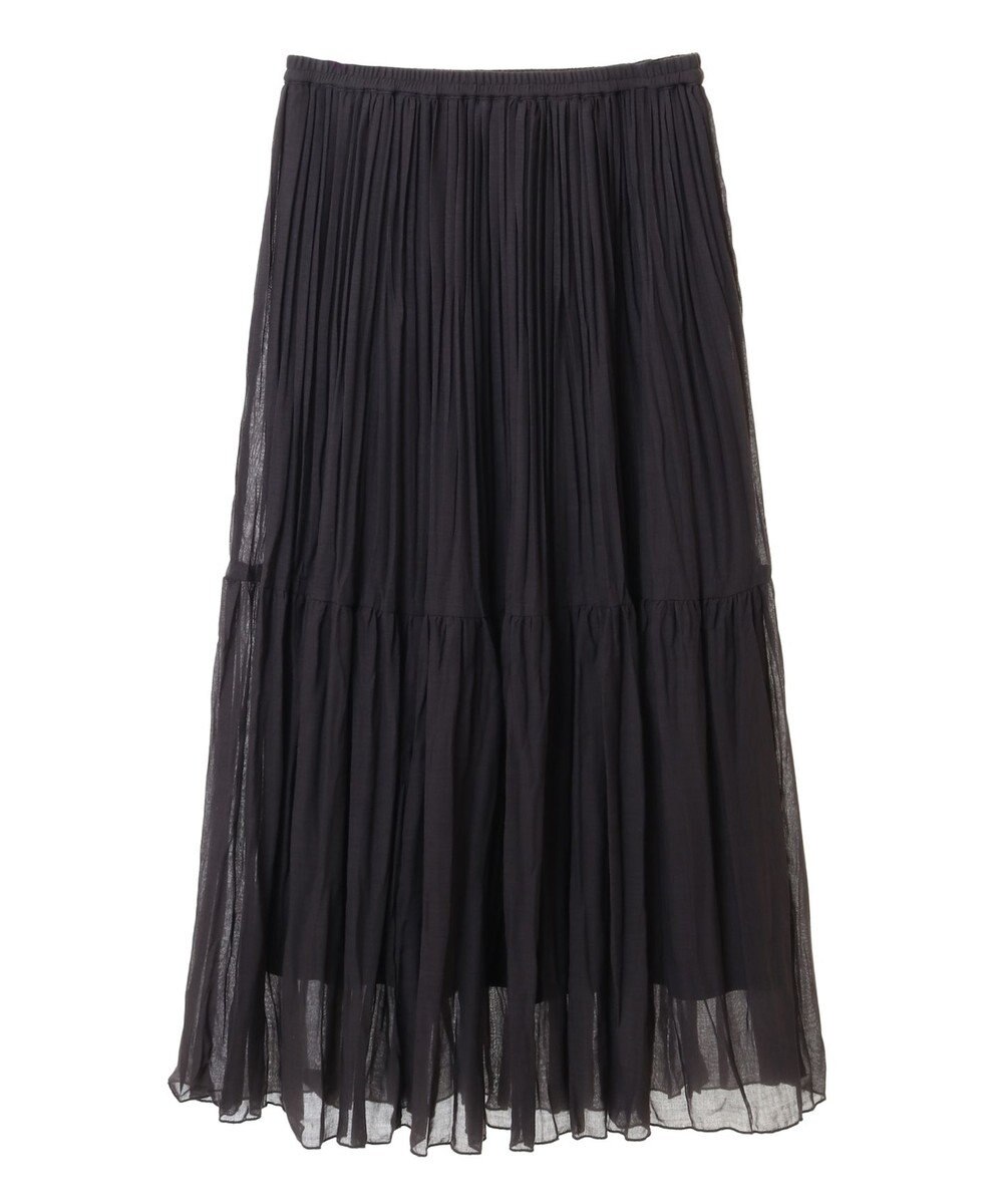 Green Parks シアープリーツボリュームスカート 