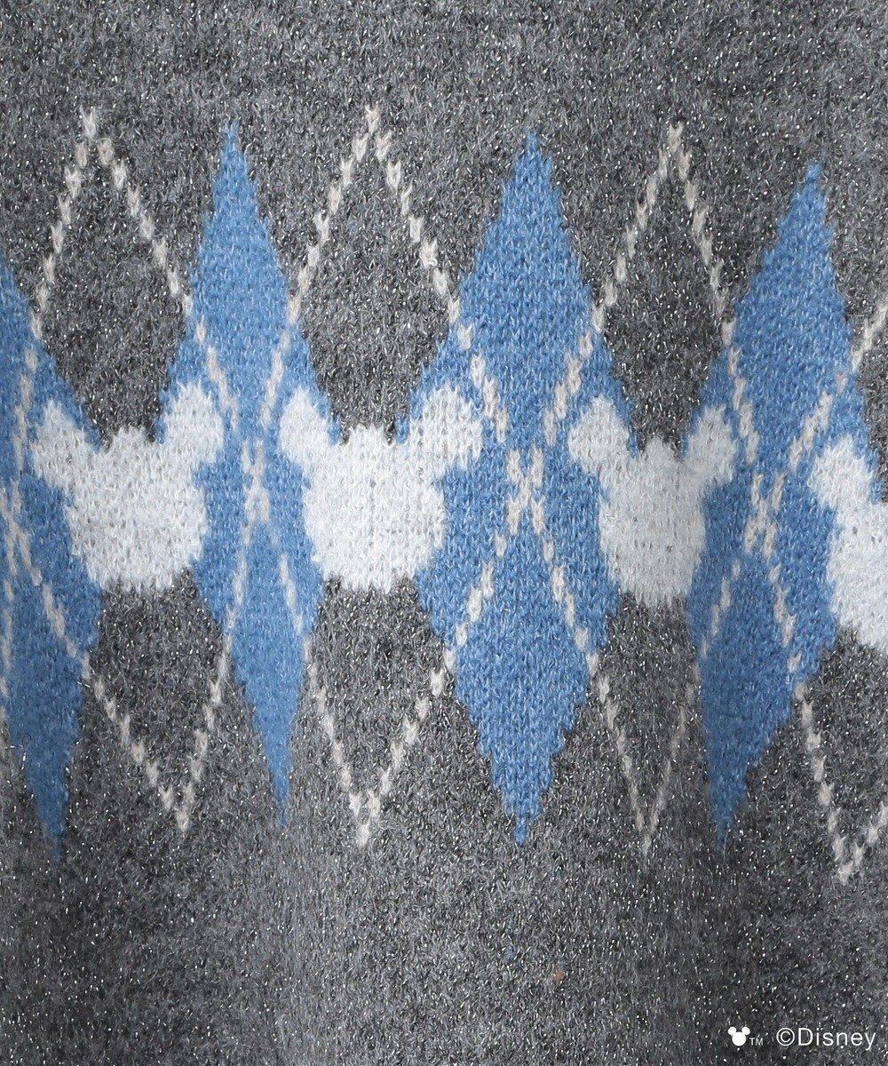 Green Parks ミッキー＆フレンズ／アーガイル柄ニット 