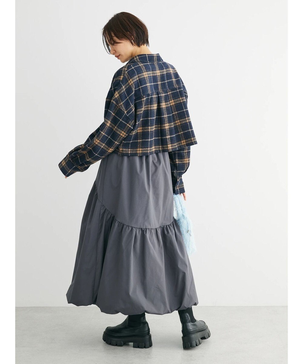 Green Parks ・ＥＬＥＮＣＡＲＥ　ＤＵＥ　シャギーチェックショートシャツ 