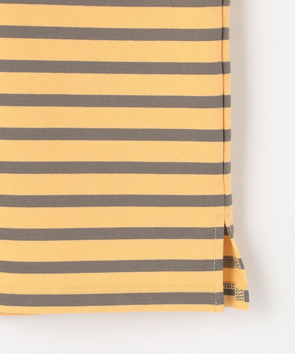 ANY L ツイストスリーブボーダートップス 