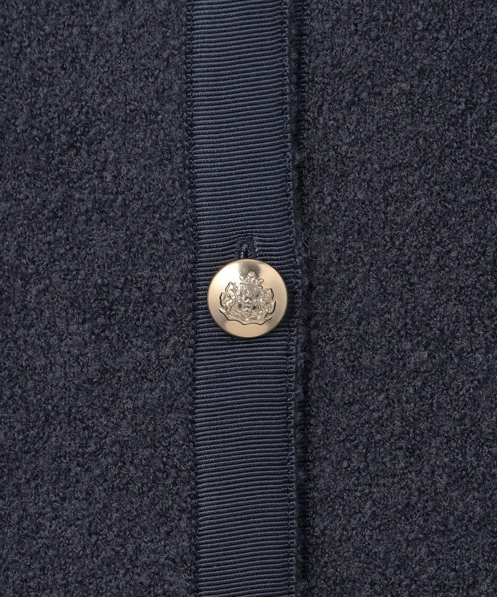 23区 S 【洗える】ミニブークレニット カーディガン 