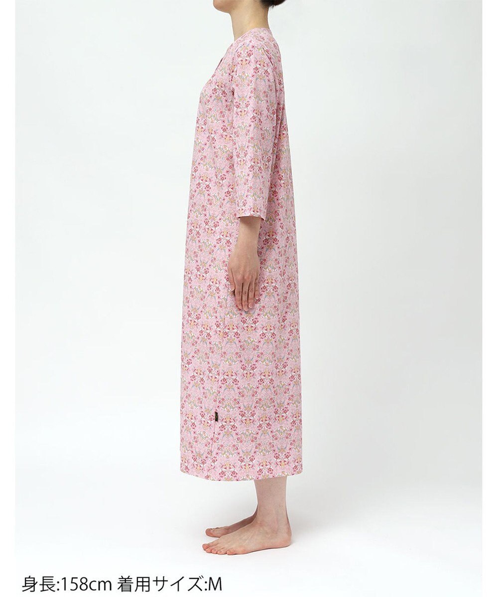 WACOAL ワンピース 綿100%(本体) 天竺素材 ミントン 7分袖 長袖 ロング丈 レディース NNT268 /ワコール 