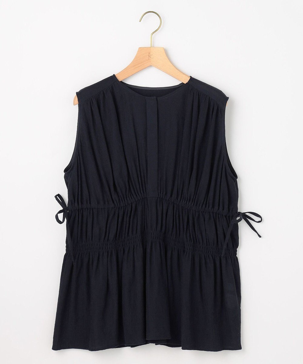 組曲 【先行予約】シアーリンクルクロス ティアードブラウス 