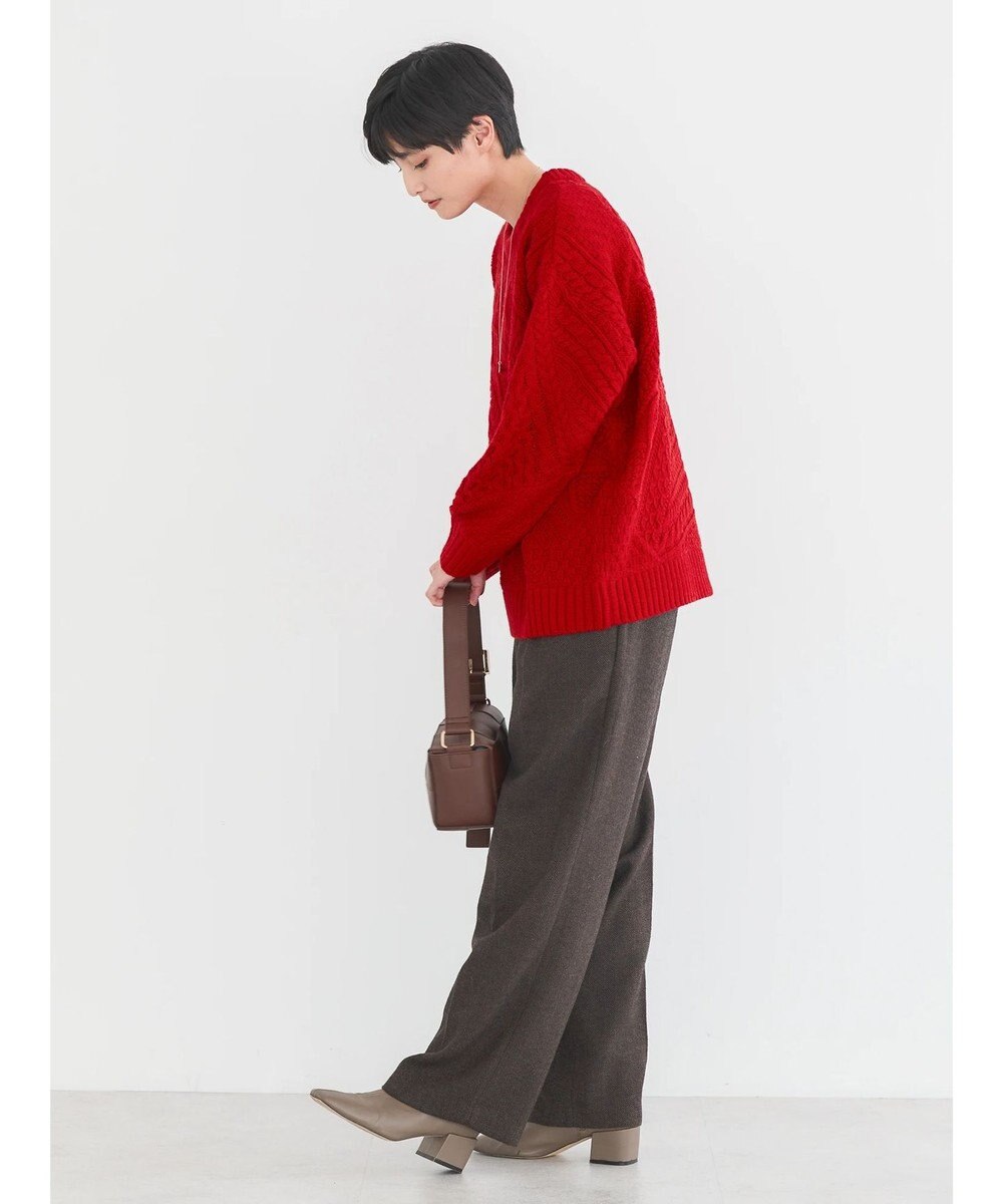 AMERICAN HOLIC パッチワークケーブルニットチュニック 