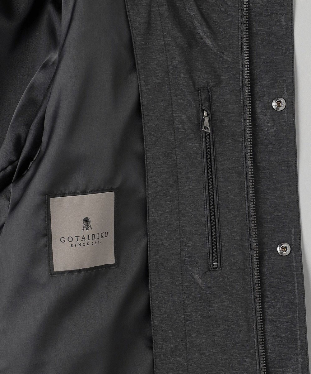 GOTAIRIKU 【シーンレスに対応】ブライトシャンブレーミリタリーパーカ コート 