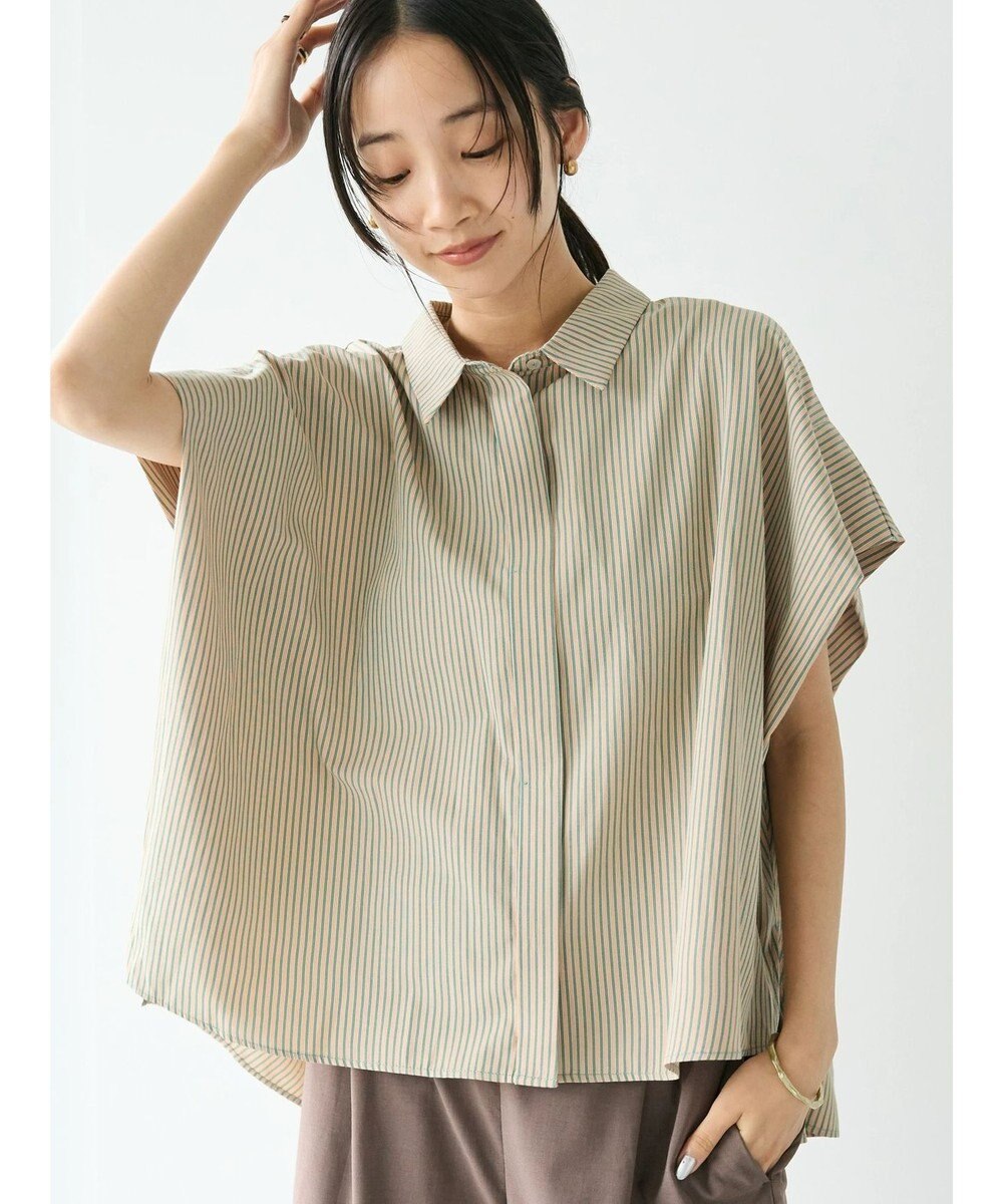 CRAFT STANDARD BOUTIQUE ステンサイドソリッドストライプブラウス① 