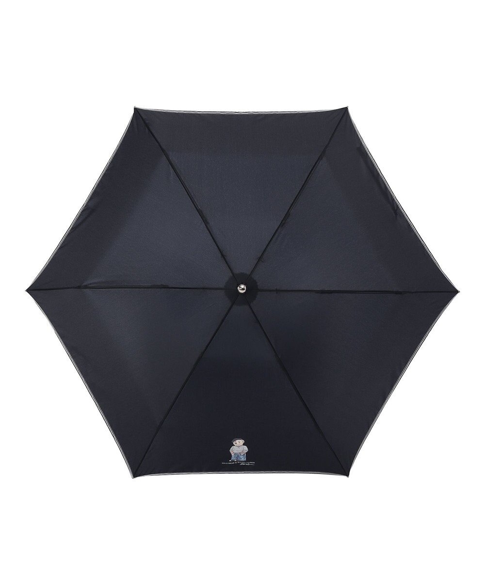 MOONBAT POLO RALPH LAUREN 折りたたみ傘 無地×フレンチベア 軽量 