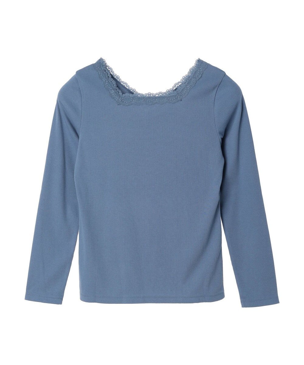 earth music&ecology 前後２ＷＡＹ襟レースプルオーバー 