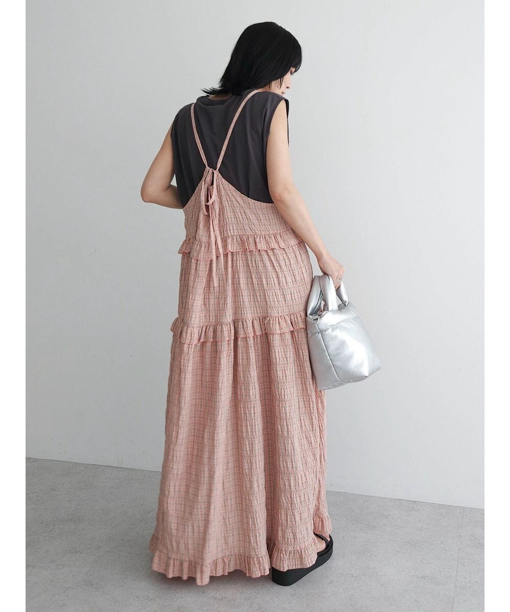 Green Parks ・Ｐｅｔｉｔ　Ｆｌｅｕｒ　チェックティアードキャミワンピ 