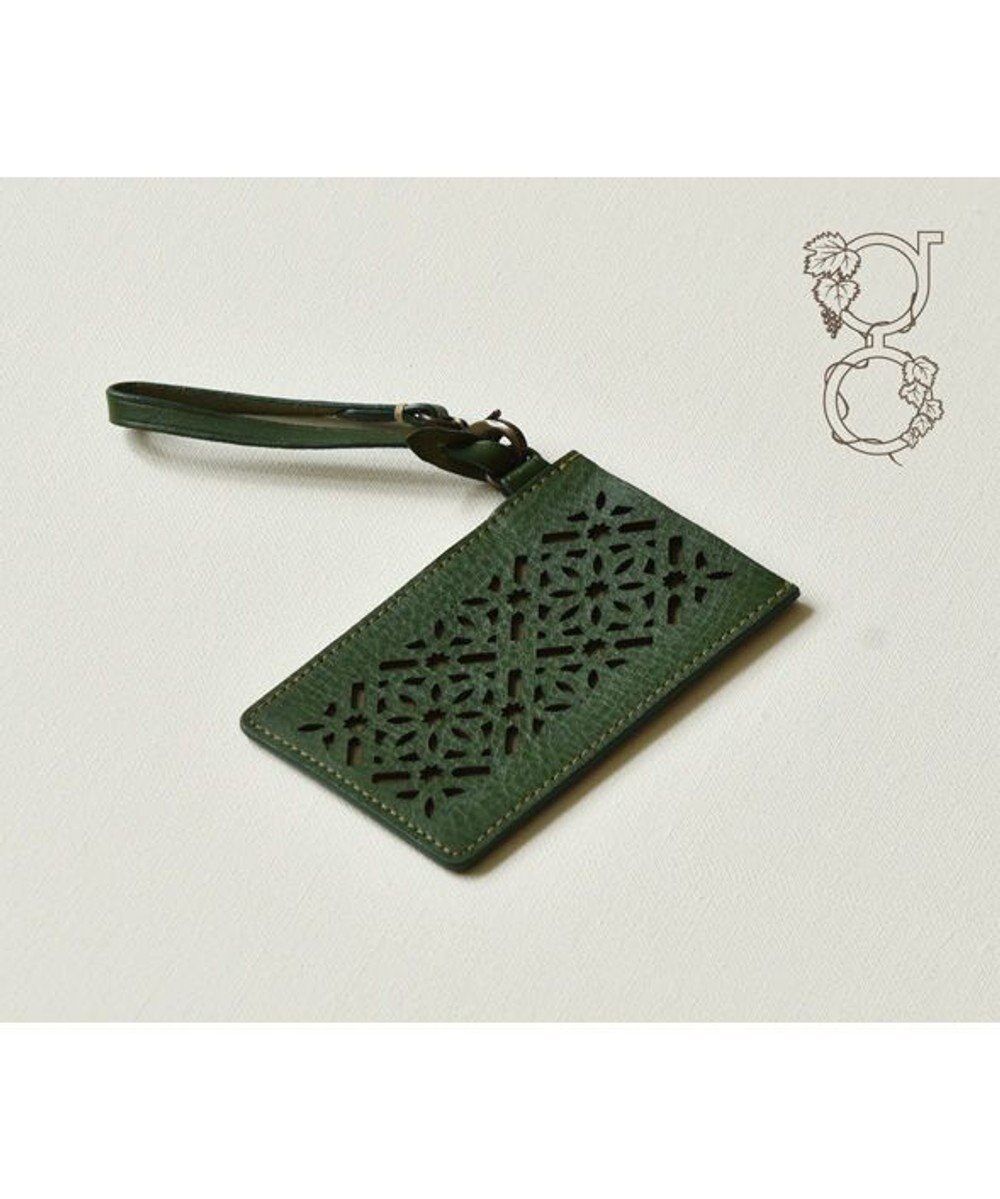 genten ダイヤカットワーク　パスケース 