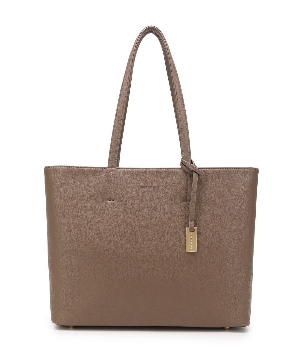 style code 【MERCURYDUO/マーキュリーデュオ】レニス　チャーム付きシンプルラージトートバッグ 