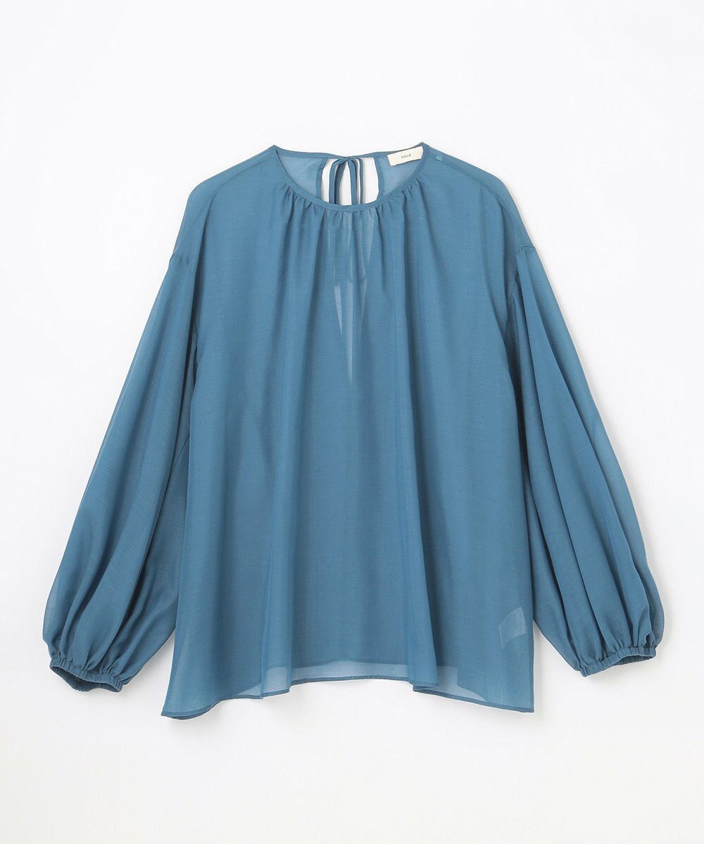 NAVE 【Nave】ブライトシアーボイル ギャザーブラウス 