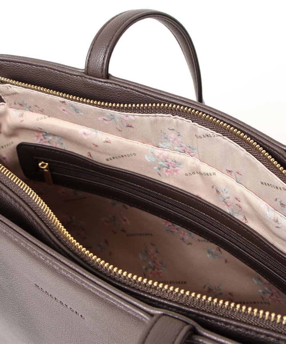 style code 【MERCURYDUO/マーキュリーデュオ】レニス　チャーム付きシンプルラージトートバッグ 