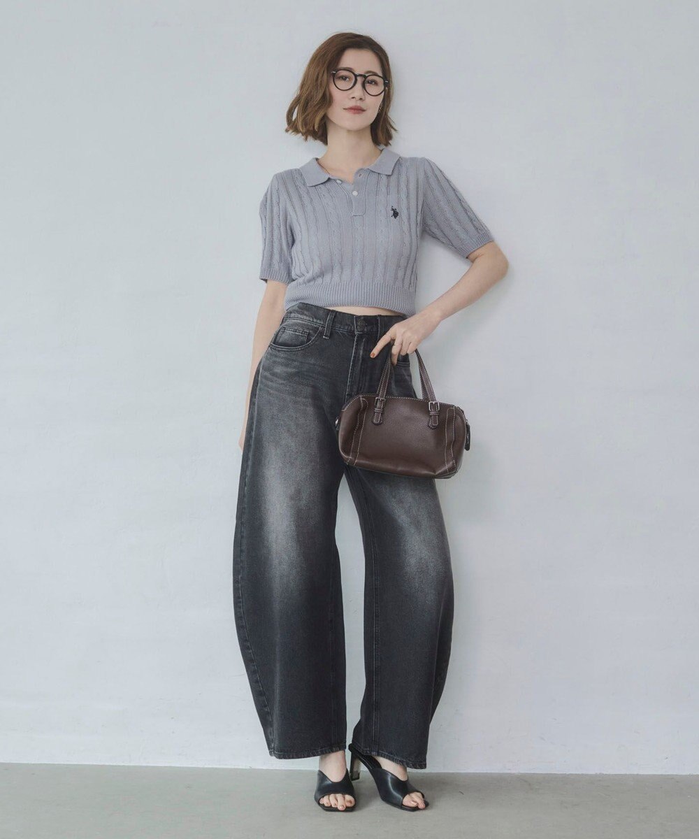 WEGO 別注USPOLO　ケーブルニットポロ 