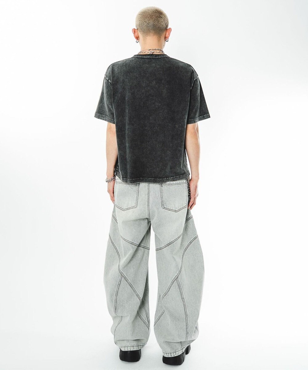 WEGO 【ユニセックス着用ITEM】グラフィックヘンリーネックT（SS） 