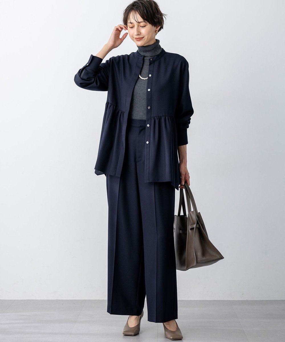 23区 S 【滝沢眞規子さん着用/WEB限定カラーあり】ウーステッドウール リブタートル ニット 