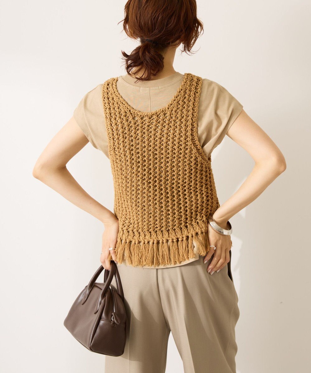 AMERICAN HOLIC 【前後2WAY】フリンジショートベスト 