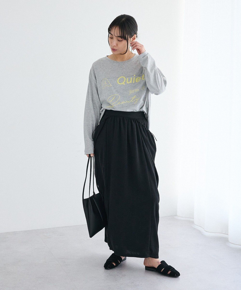 CRAFT STANDARD BOUTIQUE ドレープポケットデザインスカート 