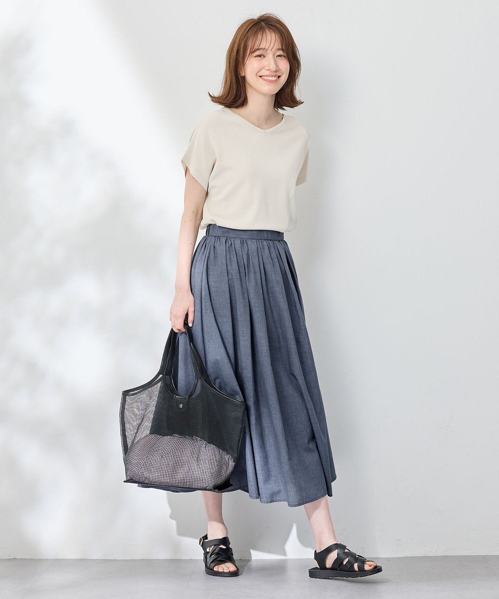 ANY L ハーフスリーブニット 