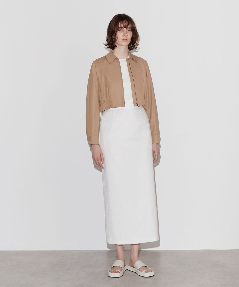 NAVE 【Nave　洗える】バルキーツイル ジップアップブルゾン 