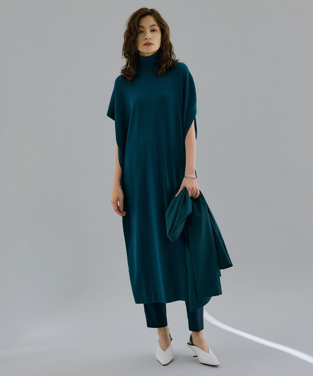 ICB 【新色追加・洗える】 ウールマットウース テーパードパンツ 