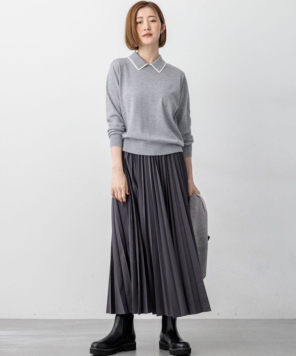 23区 S 【見上愛さん着用/CanCam11月号掲載】パウダリータイプライター プリーツ スカート 