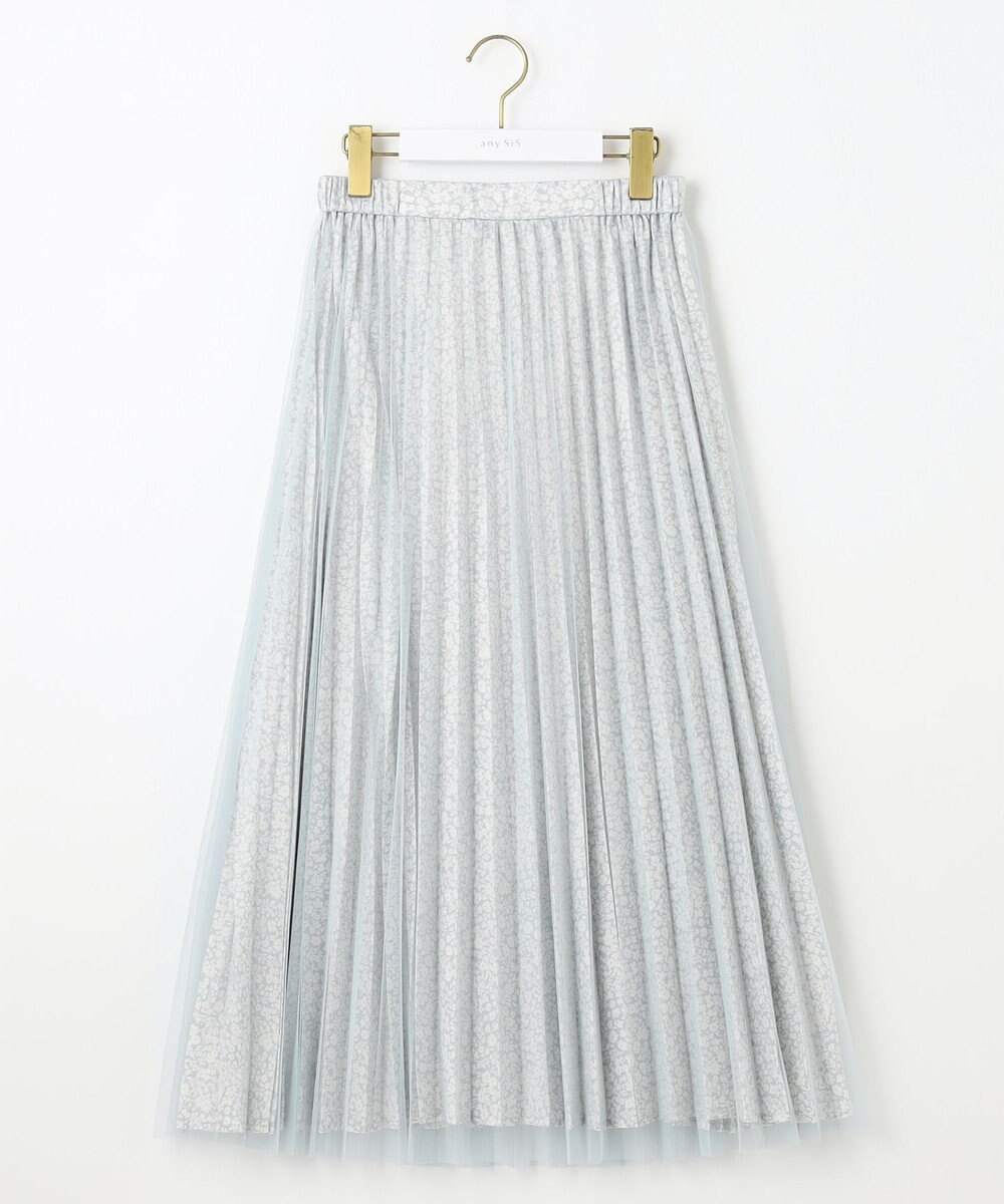 ANY SIS 【洗える】チュールレイヤードプリーツ スカート 