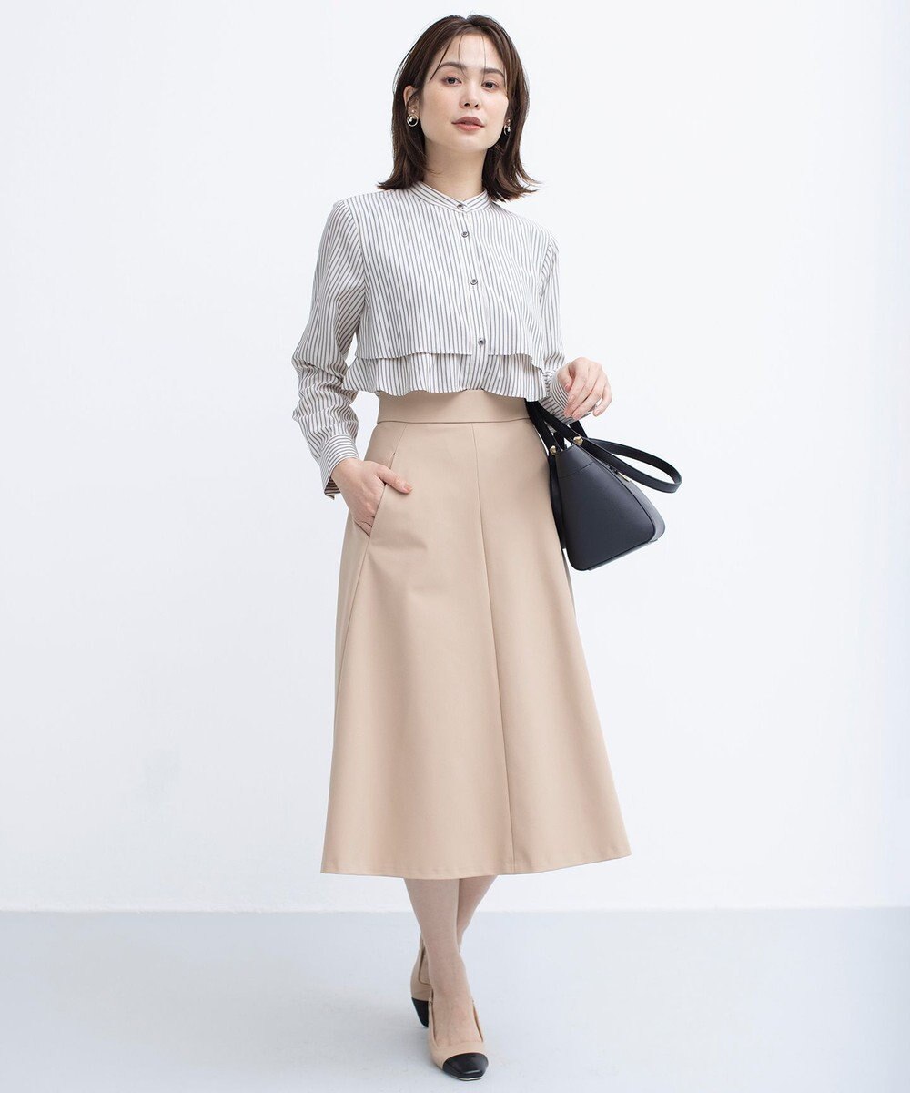 組曲 【WEB限定カラーあり】リヨセルシャーティング ティアードブラウス 