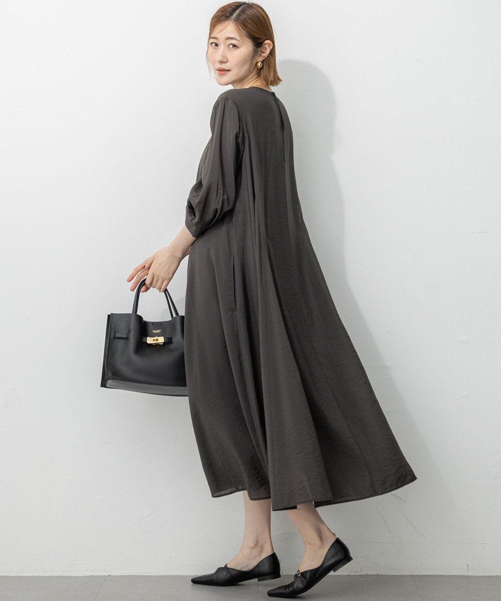 23区 シアースパンオーガンジー ワンピース 