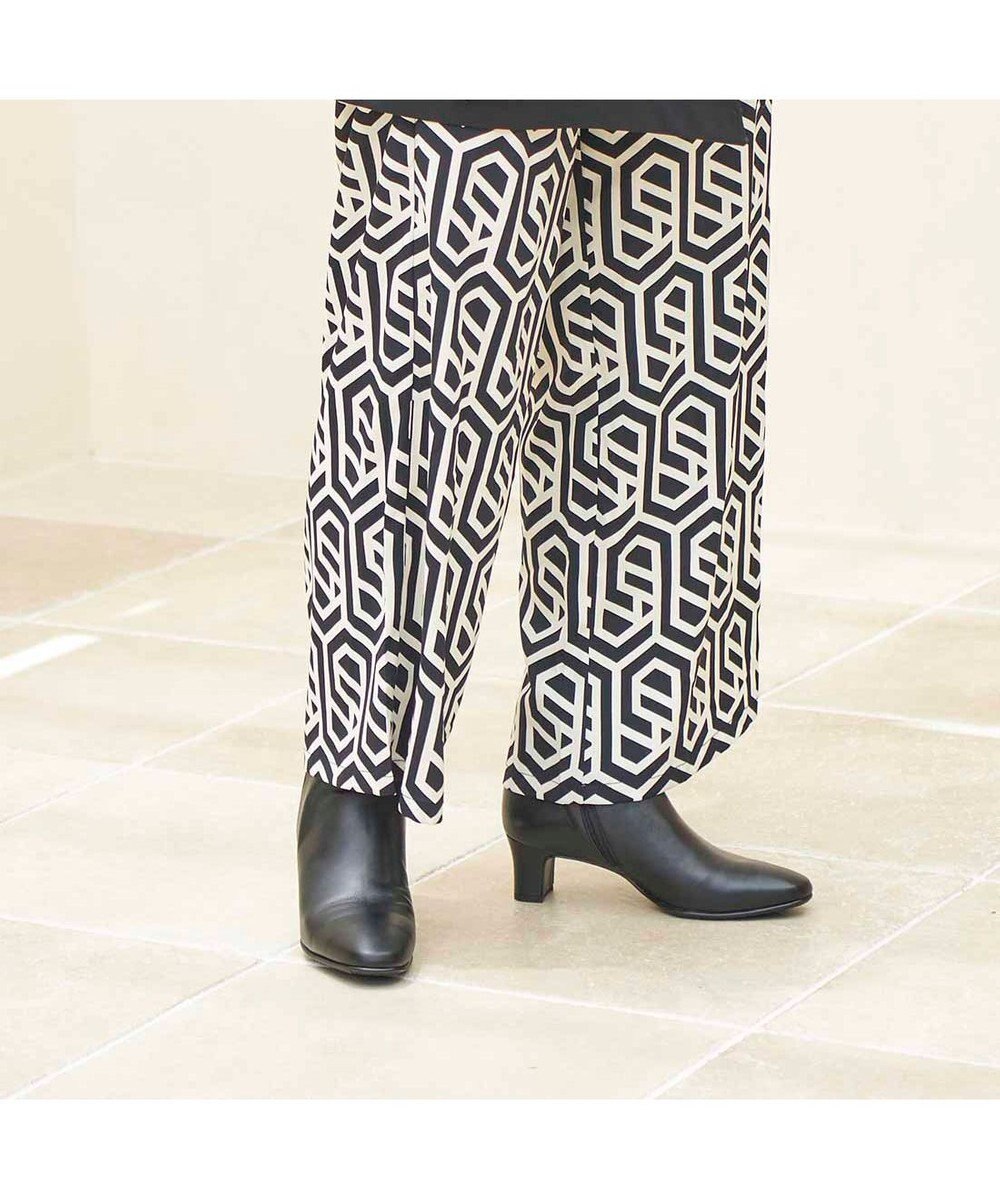 MODE ET JACOMO <D'ICI>ラウンドスクエアトゥショートブーツ 