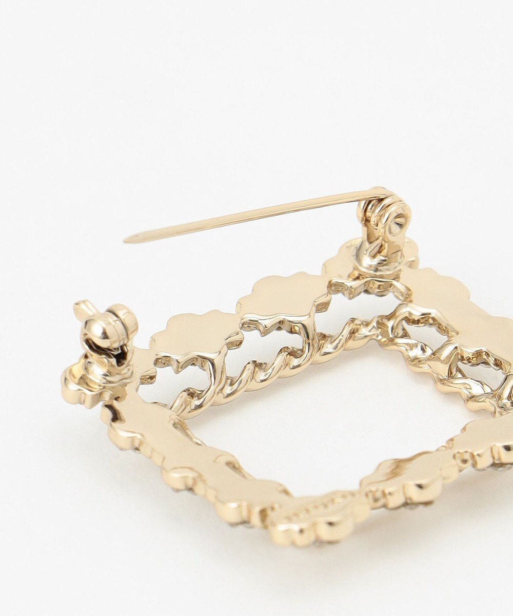 自由区 ビジュースクエアブローチ ネックレス 