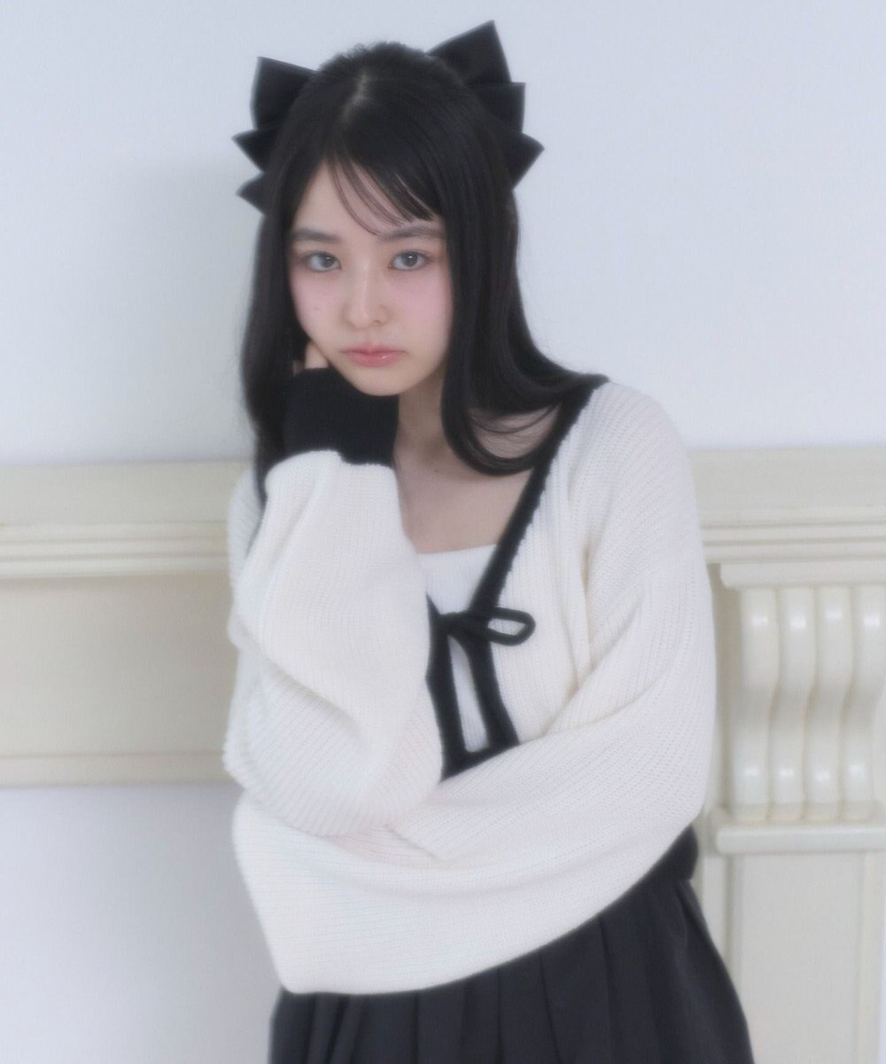 WEGO リボンカーディガン 