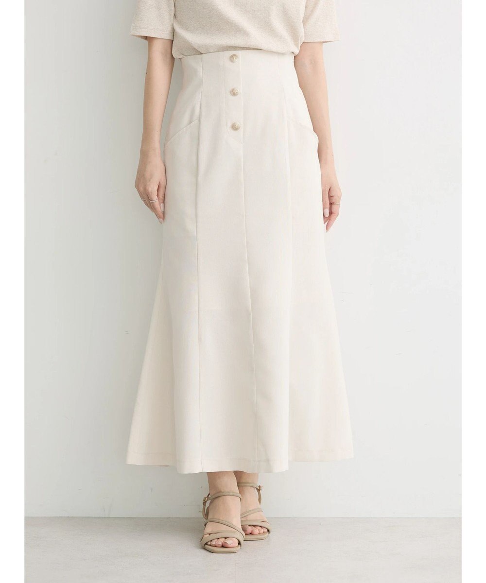 earth music&ecology フロントボタンマーメイドスカート 