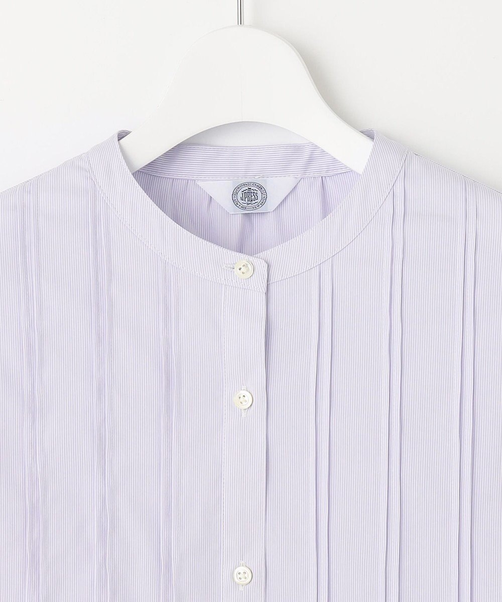 J.PRESS LADIES 【洗える】 BEZ VEGA ピンタック ストライプ ブラウス 