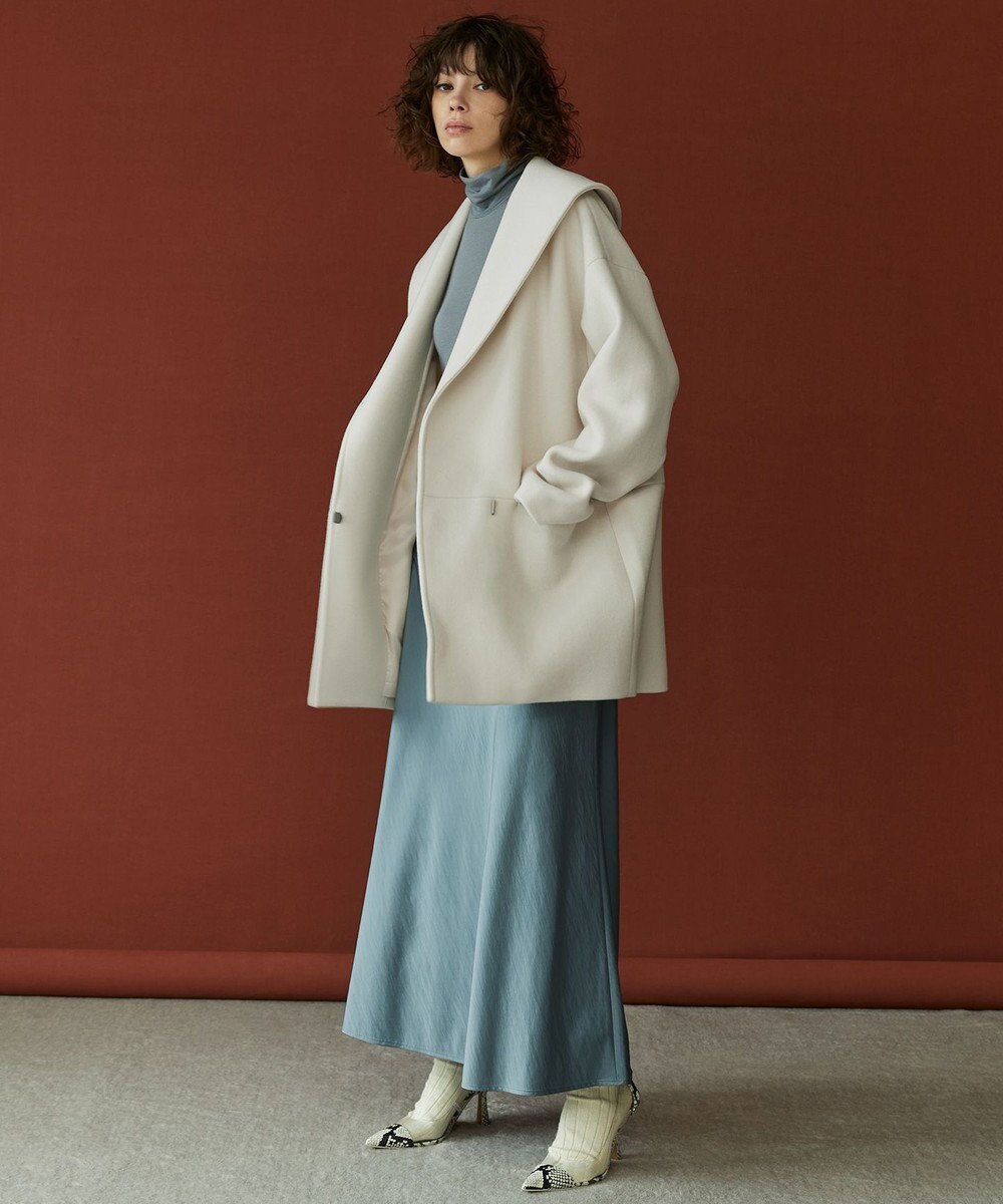 uncrave 【洗える】サテン フレアスカート（uncrave STANDARD） 