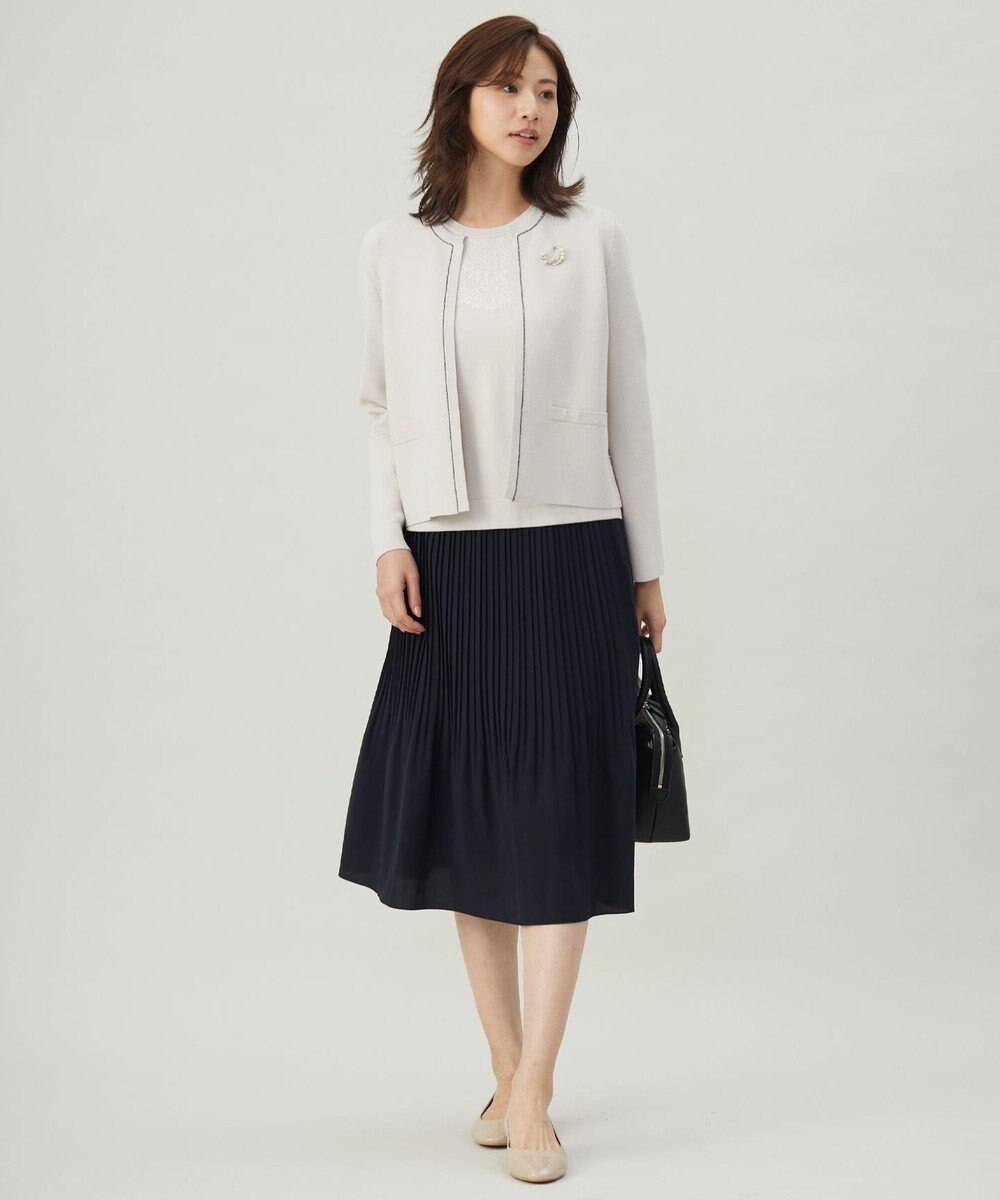 J.PRESS LADIES S 【洗える】ノルディス2wayジョーゼット プリーツ スカート 