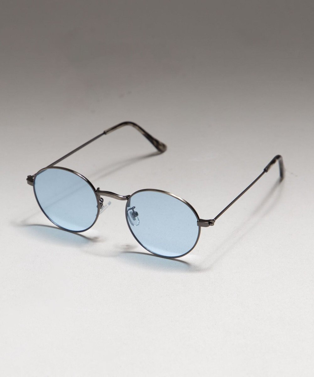 WEGO メタルフレームカラーレンズサングラス 