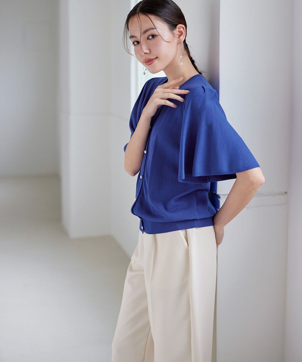 Tiaclasse L 【新色追加・洗える】センタープレスワイドパンツ 