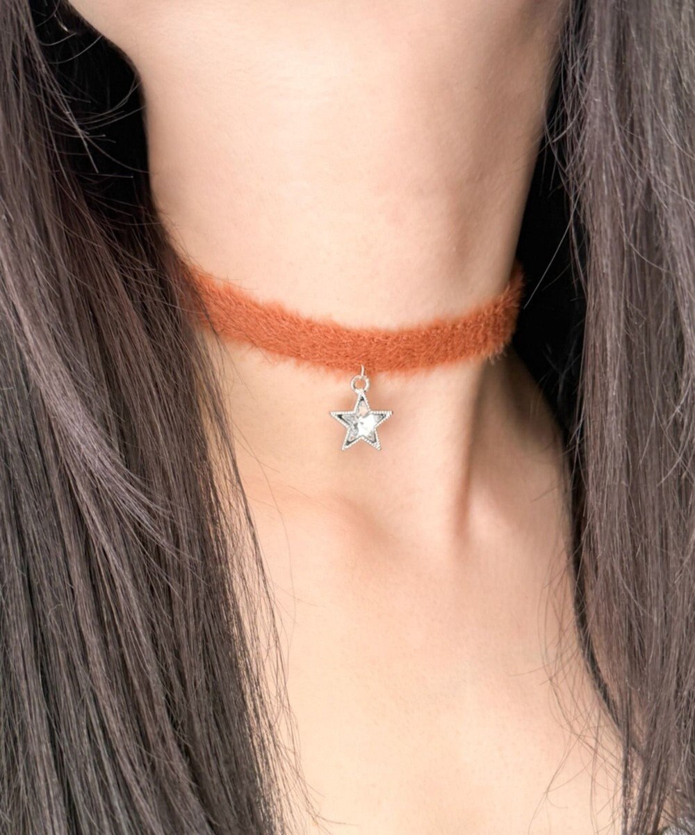 WEGO Lモチーフシャギーニットチョーカー 