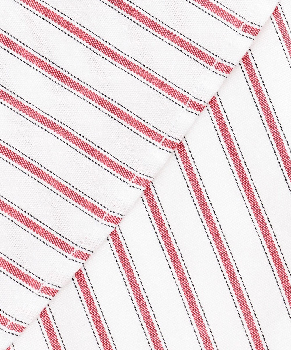 J.PRESS MEN 【WEB・一部店舗限定】ドビーマルチストライプ バンドカラーシャツ 