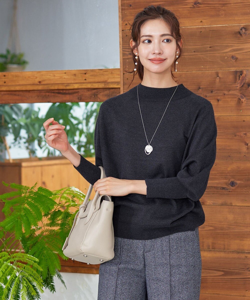 Tiaclasse L 【GOLD LABEL】【洗える】抗菌・防臭加工 ホールガーメント®ドルマンニット 