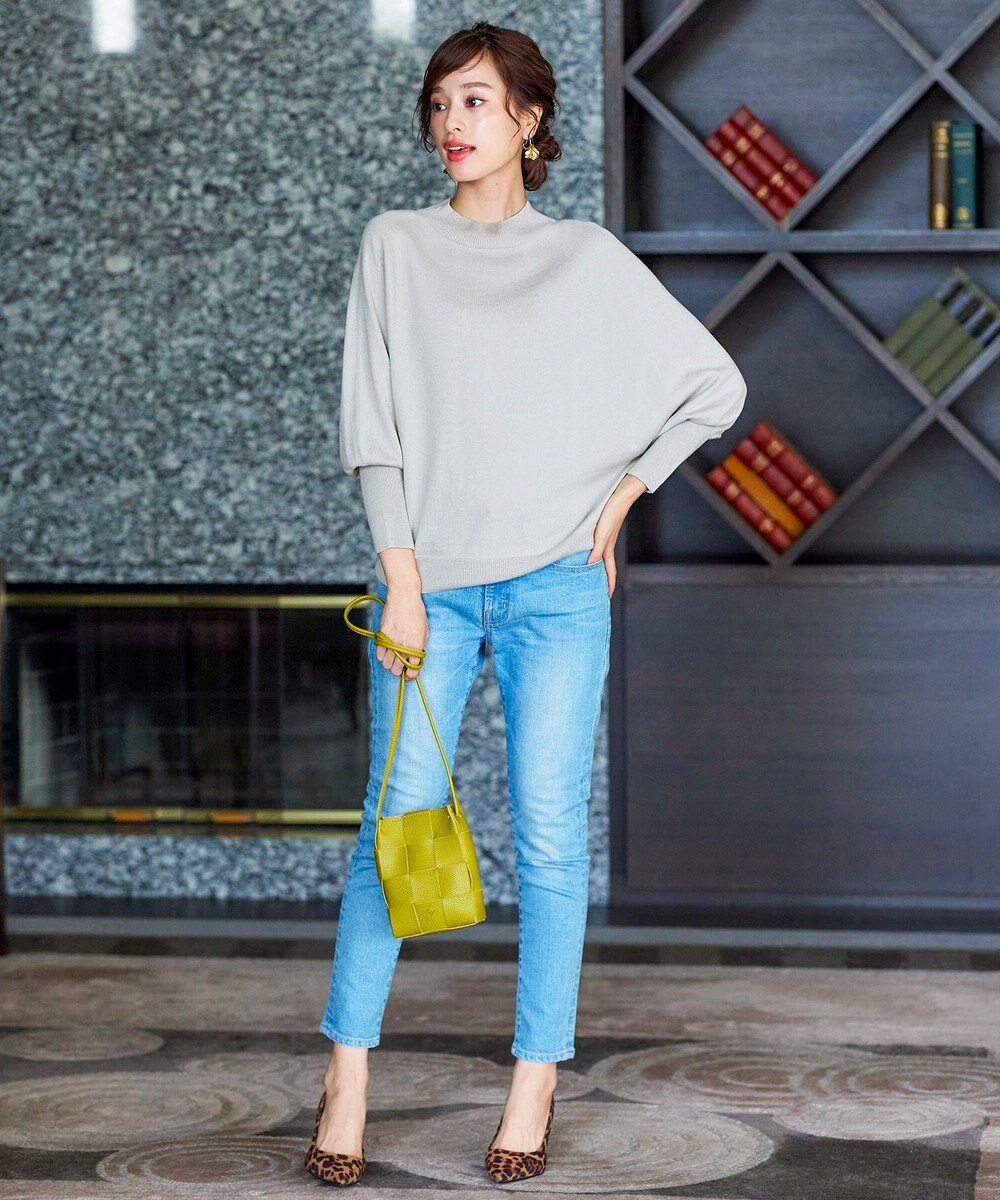 Tiaclasse 【GOLD LABEL・洗える】抗菌・防臭加工 ホールガーメントドルマンニット 