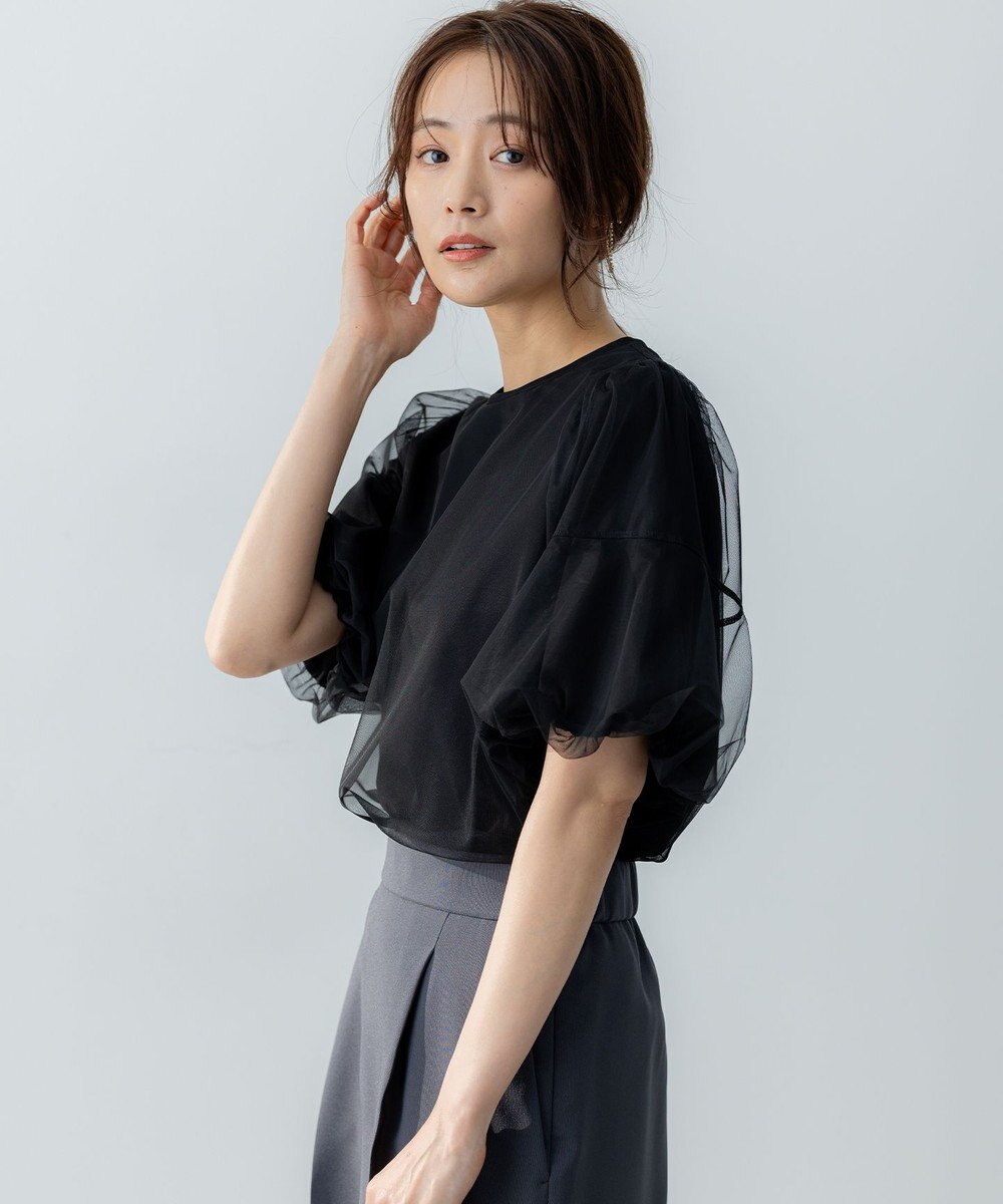 組曲 L 【VERY掲載・WEB限定】チュールカバー カットソー 