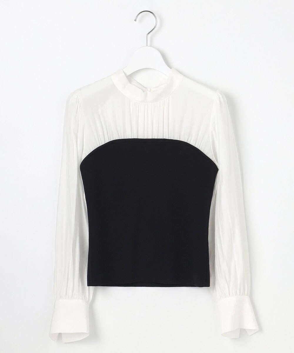 Feroux 【洗える】ビスチェドッキングニット プルオーバー 