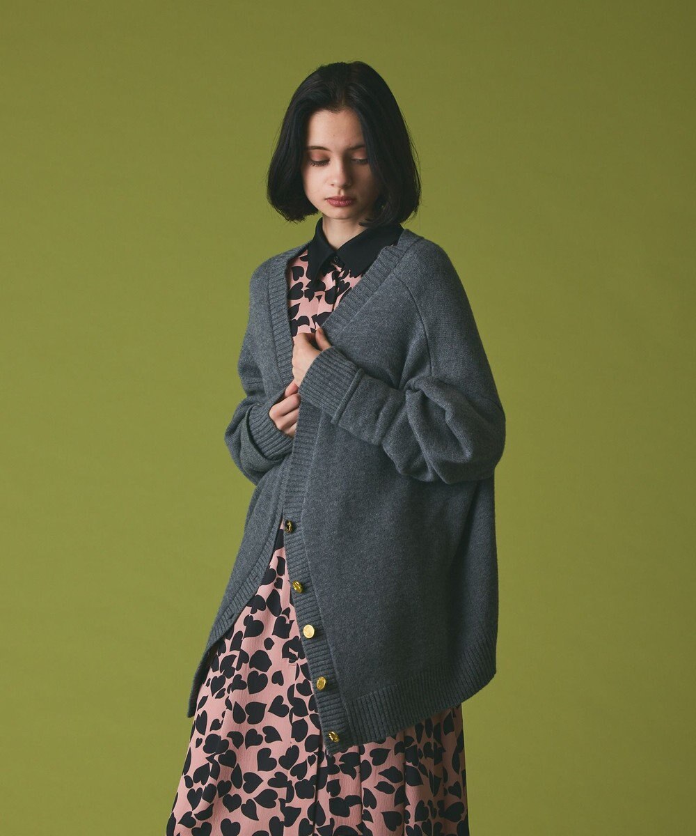 GRACE CONTINENTAL 前後2WAYニットカーディガン 