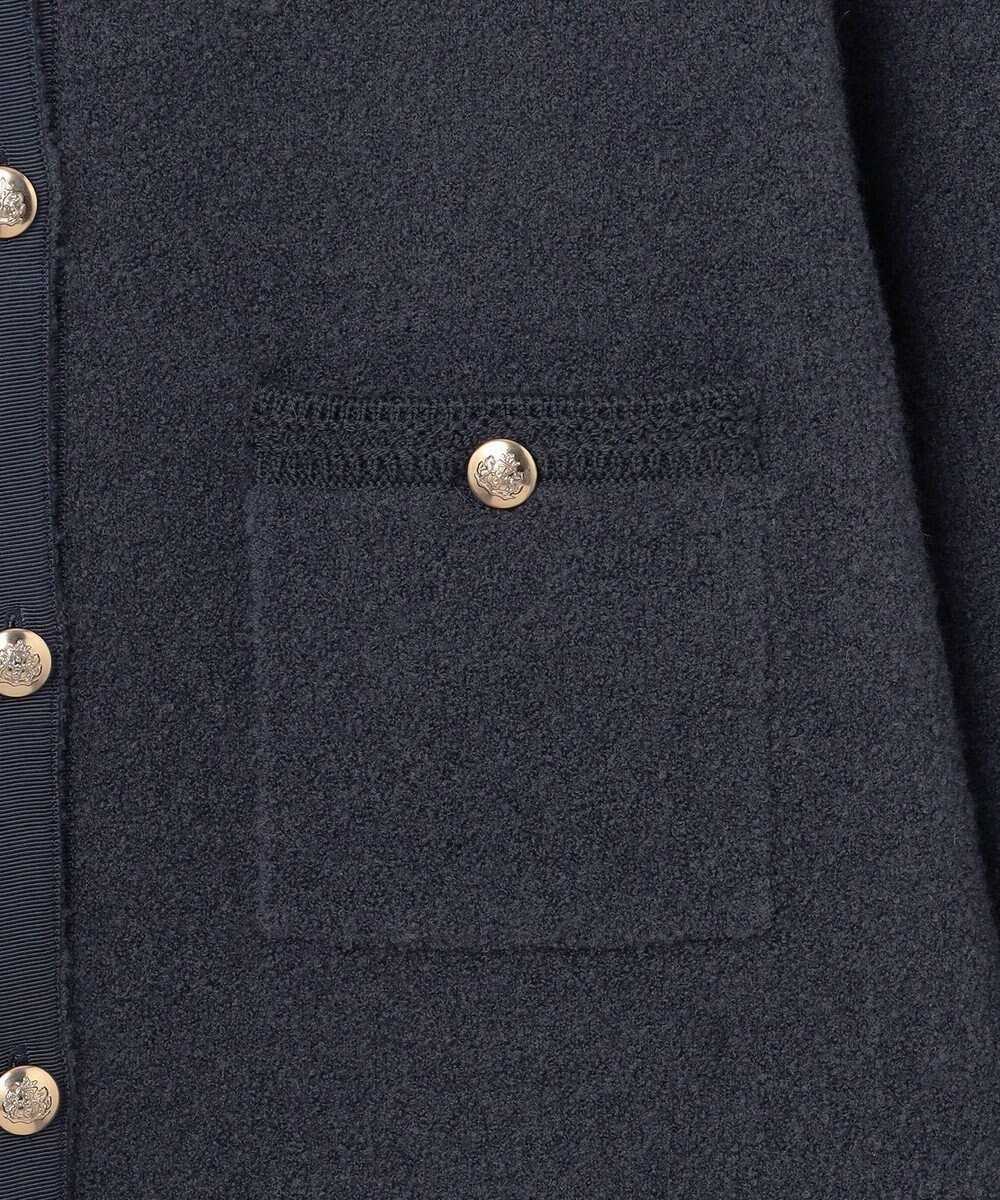 23区 S 【洗える】ミニブークレニット カーディガン 