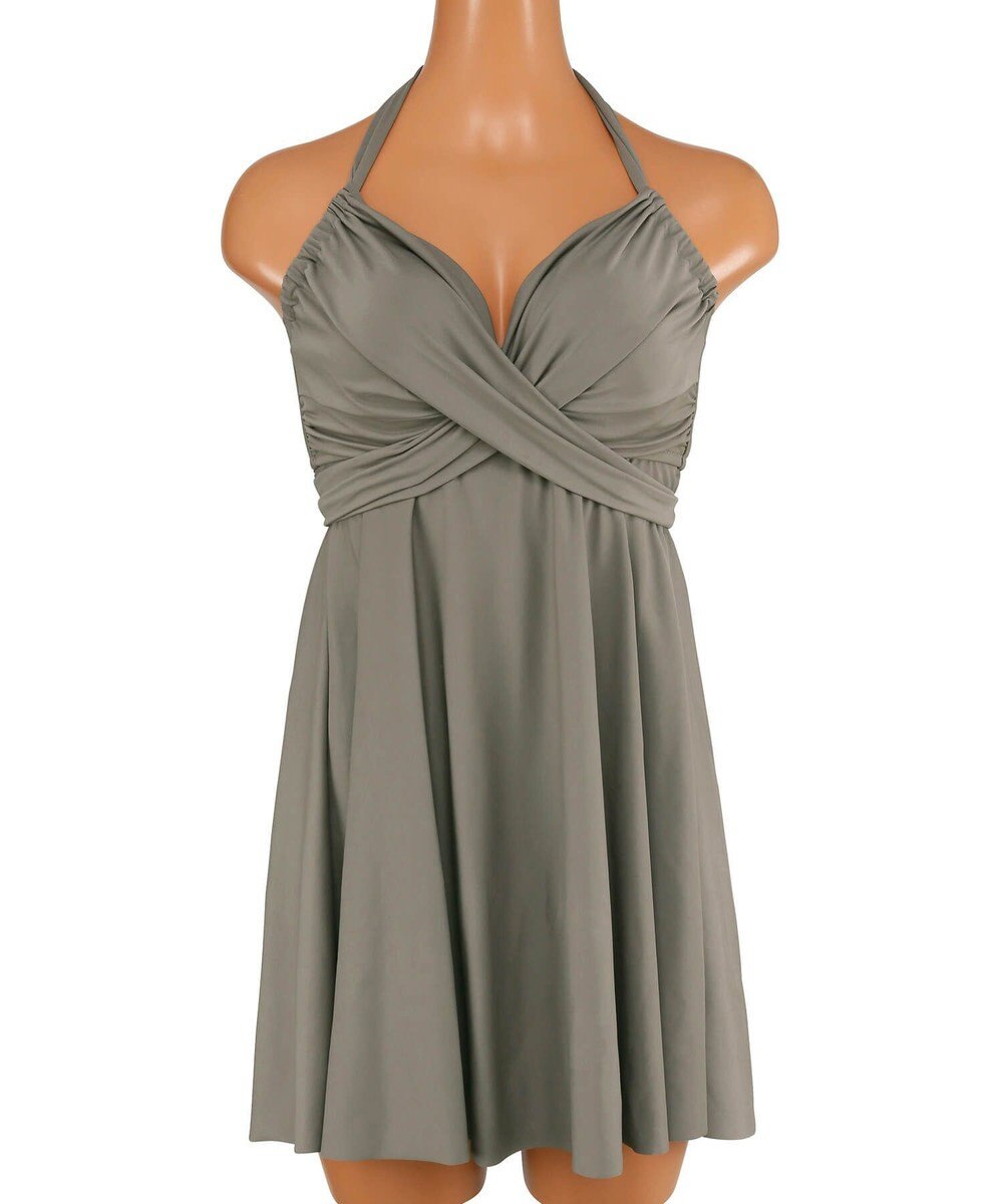 San-ai Resort（三愛水着楽園） ワコール定番商品カップ使用、GHIカップの大きなお胸に対応【グラマラスフィット】クロスワイヤーAライン水着　11EF-ML・13GHI-L LL 