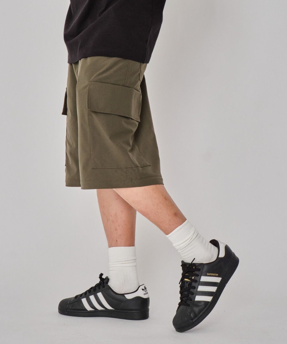 WEGO 【MLサイズ展開】2WAYリップストップカーゴパンツ 